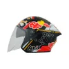 圖片 『嘉義Riderment萊德曼騎士部品』NHK S1GP PRO MF#2 不倒翁 (MIHA) 選手彩繪 3/4罩安全帽/通勤內墨鏡安全帽