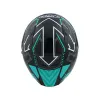 圖片 『嘉義Riderment萊德曼騎士部品』NHK S1GP PRO 復仇之速 黑湖水綠 彩繪 3/4罩安全帽/內墨鏡安全帽