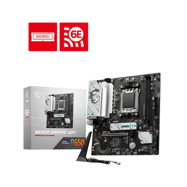 圖片 華擎 B650M-H/M.2+ WiFi(M-ATX/LAN 1G+無線/註四年/2DIMM)6+1+1相