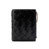 圖片 Bottega Veneta Bi-Fold 經典編織對開扣式短夾(742330-黑)