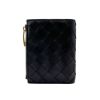 圖片 Bottega Veneta Bi-Fold 經典編織對開扣式短夾(742330-黑)