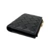 圖片 Bottega Veneta Bi-Fold 經典編織對開扣式短夾(742330-黑)