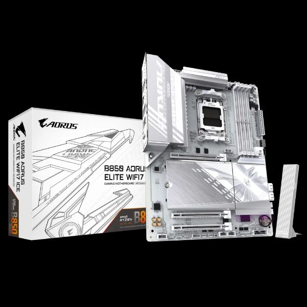 圖片 技嘉 B850 AORUS ELITE WIFI7 ICE(冰魄白)(ATX/LAN2.5G+Wi-Fi 7)14+2+2相