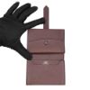 圖片 Hermes 展示品 Mini Bearn Epsom牛皮銀Logo對折卡片零錢夾(馬鞍紅)
