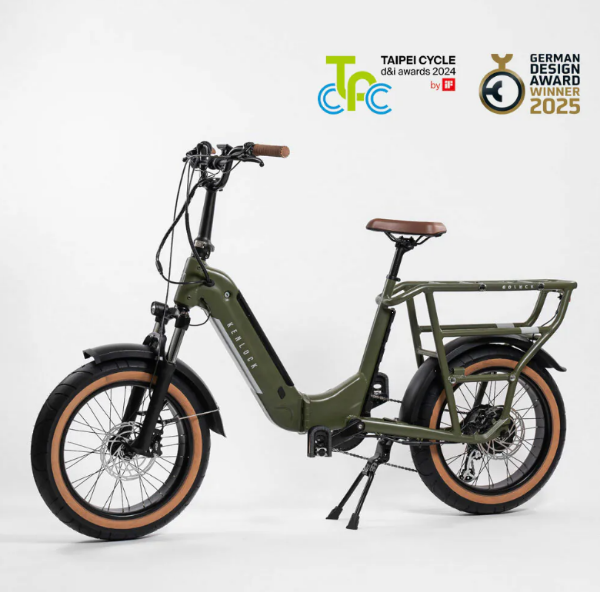 圖片 【軍綠】GOLUCK 摺疊電動輔助自行車