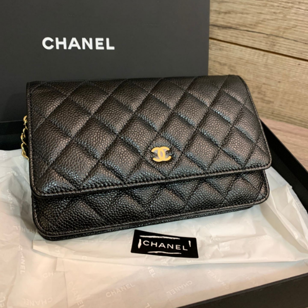 圖片 CHANEL WOC菱格紋荔枝牛皮三用鍊包 新版AP0250 