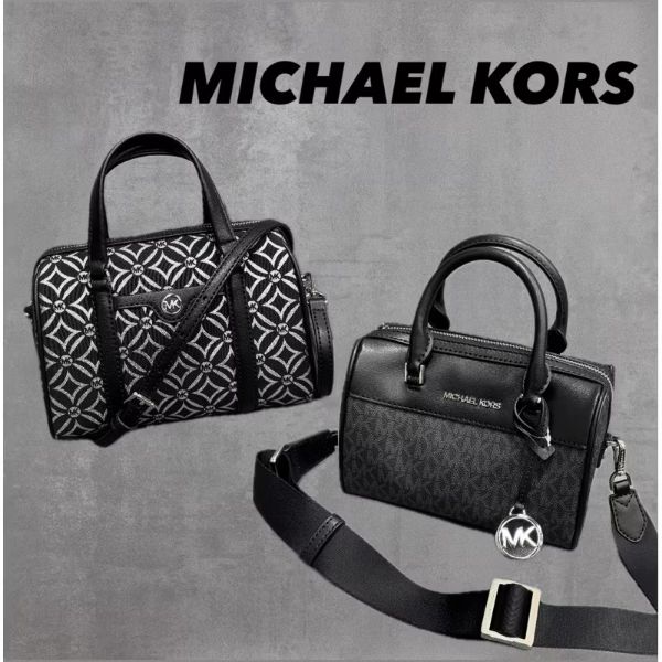 圖片 ［SKR精品服飾］Michael Kors MK mini波士頓包 滿版 手提 肩背 側背包