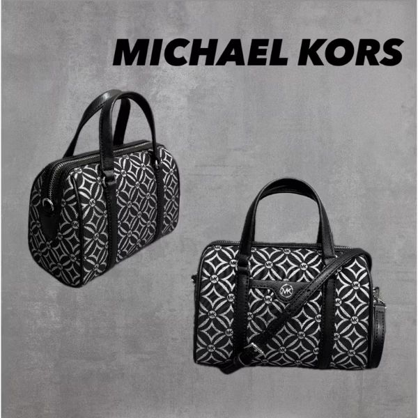 圖片 ［SKR精品服飾］Michael Kors MK mini波士頓包 滿版 手提 肩背 側背包