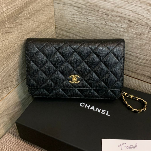 圖片 CHANEL WOC菱格紋荔枝牛皮三用鍊包 小改款新版