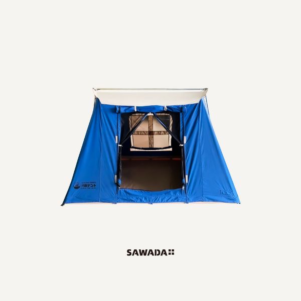 圖片 Sawada沢田-日本海藍純棉阻燃三人帳