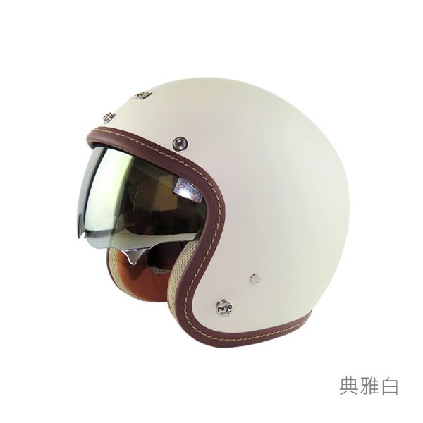 圖片 NINJA K-806A+ 醺砂墨鏡騎士帽