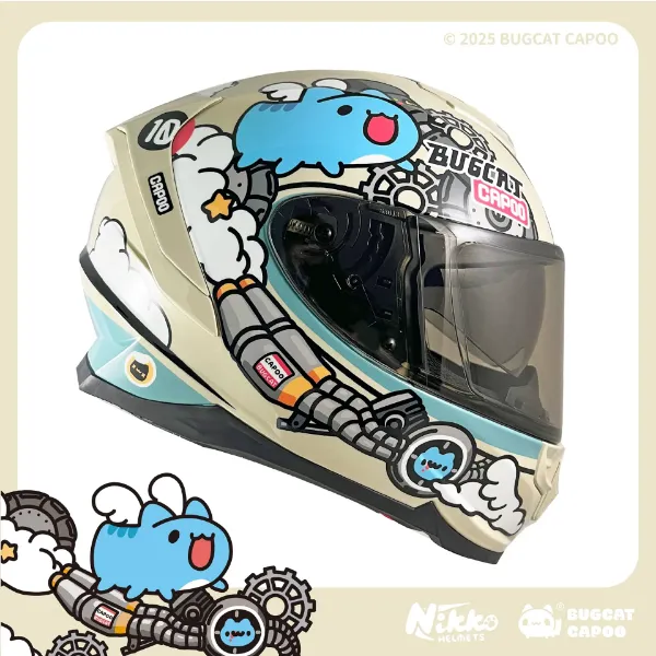 圖片 NIKKO N806 急速咖波全罩式安全帽