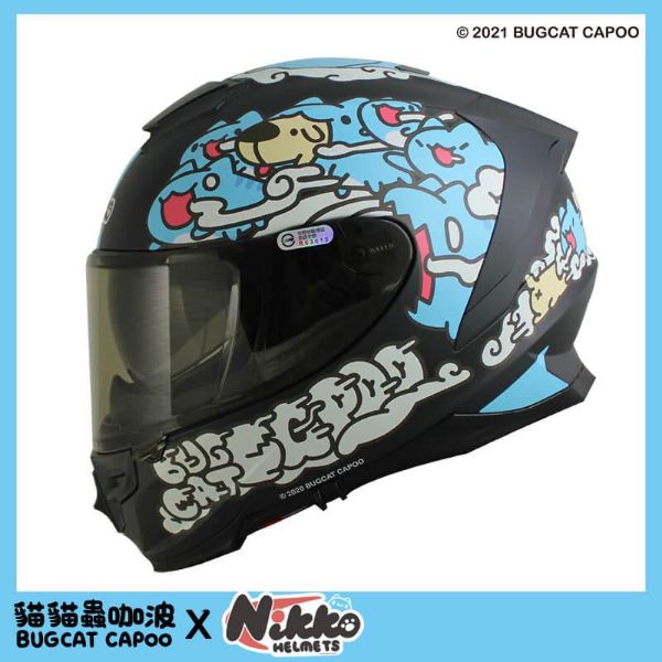 圖片 NIKKO N806 咖波夜光全罩式安全帽