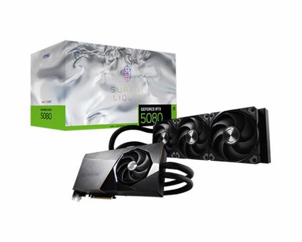 圖片 MSI微星 GeForce RTX 5080 16G SUPRIM LIQUID SOC 顯示卡 水冷版