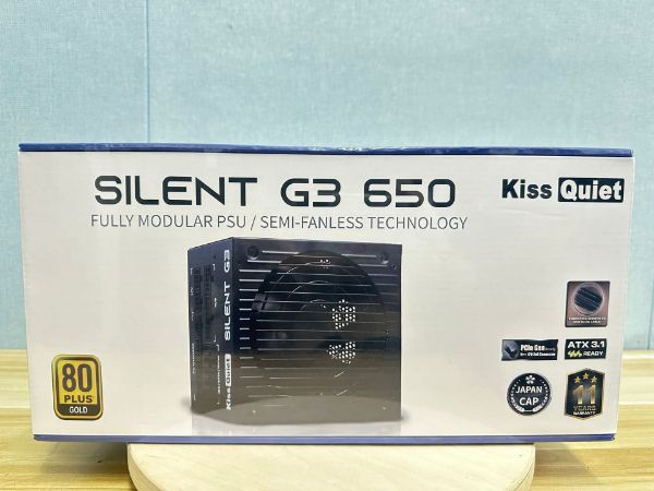 圖片 Kiss Quiet 凱斯克Silent G3(純黑) 650W(ATX 3.1)金牌 全模組 電源供應器