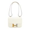 圖片 Hermes Constance Mini Epsom牛皮三拼特殊皮銀釦斜背包(Nata奶油白)