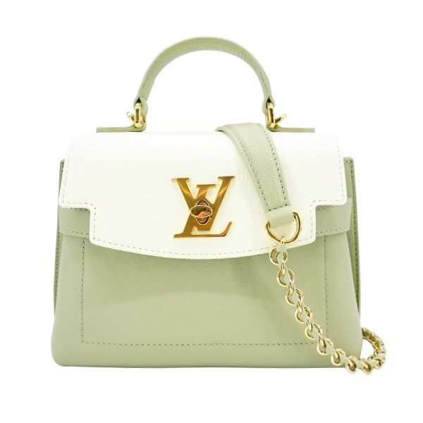 圖片 Louis Vuitton LockMe Ever Mini 粒面牛皮手提斜背包(M23075-阿涅爾綠)