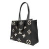 圖片 Louis Vuitton OnTheGo MM 壓花牛皮手提肩背包(M45495-黑/米)