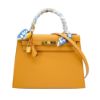 圖片 Hermes 展示品 Kelly 28 Epsom牛皮手提/肩背凱莉二用包(金釦/2S芝麻色)