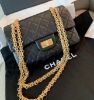 圖片 Chanel 香奈兒 AS0874 經典 Mini 2.55 復刻 牛皮 黑金