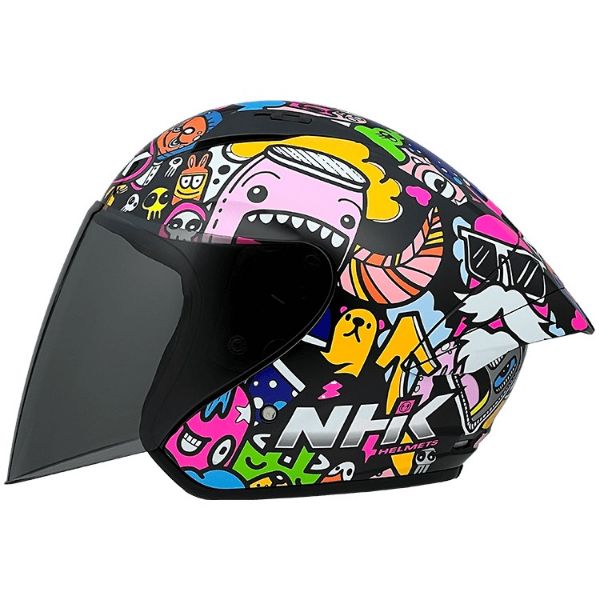 圖片 【台中硬了安全帽】NHK N1 N-1 MAX  彩繪款 塗鴉 Doodles 新品 公司貨 