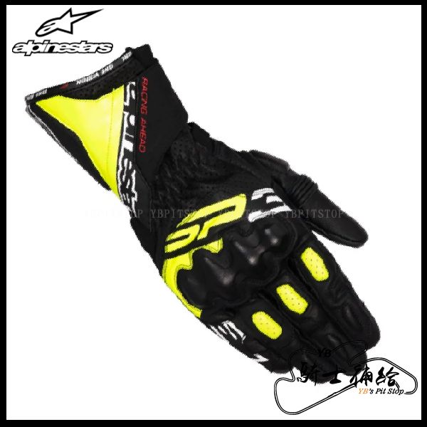 圖片 ALPINESTARS A星 SP-3 黑螢光黃白 長手套 防摔 入門 牛皮 SP3 防摔手套