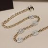 圖片 CHANEL 經典淡金色頸鏈
