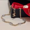 圖片 CHANEL 經典淡金色頸鏈