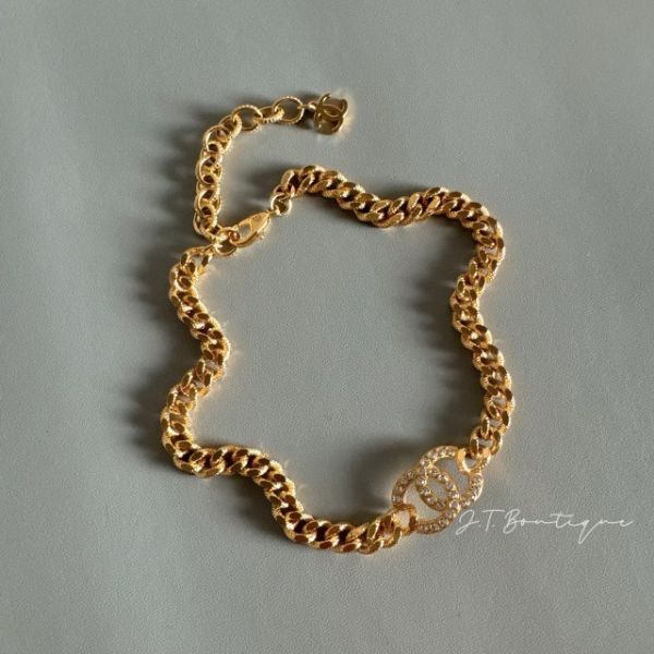 圖片 Chanel 經典金色復古頸鏈 