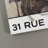 圖片 Chanel 經典款-銀色水鑽拼接金色項鍊