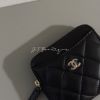 圖片 Chanel coco 羊皮金釦吐司錢包