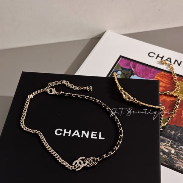圖片 Chanel 25V 經典熊貓水鑽頸鏈