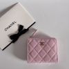 圖片 Chanel 粉色荔枝皮 L型大拉鍊錢包
