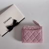 圖片 Chanel 粉色荔枝皮 L型大拉鍊錢包