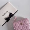 圖片 Chanel 粉色荔枝皮 L型大拉鍊錢包