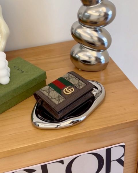 圖片 【GUCCI】GG 對開短夾 經典老花