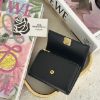 圖片 LOEWE Puffer Anagram 黑金滑面小牛皮短夾