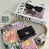 圖片 LOEWE Puffer Anagram 黑金滑面小牛皮短夾