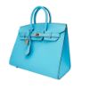 圖片 Hermes Birkin 25 Epsom牛皮銀釦手提包(B刻/7N糖果藍)
