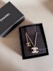 圖片 Chanel 25s 銀邊白色琺瑯項鍊