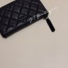 圖片 chanel So black 一字拉鍊錢包