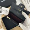 圖片 CHANEL 25S 新款黑金釦式零錢包