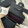 圖片 CHANEL 25S 新款黑金釦式零錢包
