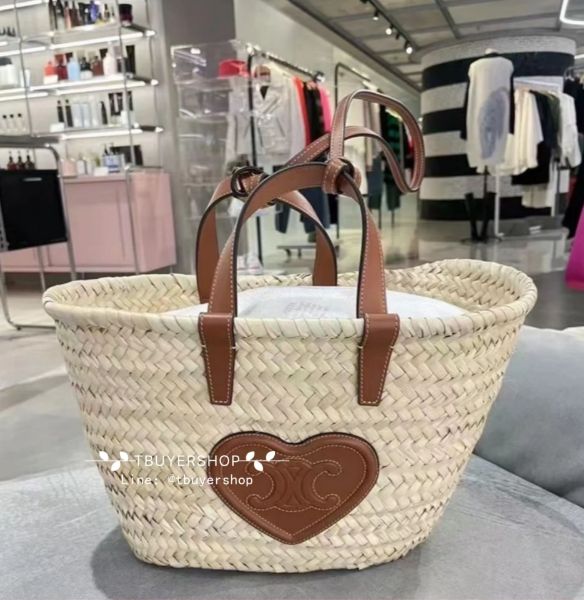 圖片 Celine 限量焦糖愛心 菜籃子 可甜可鹽 浪漫一夏