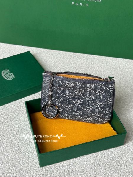 圖片 Goyard 新款nano 鑰匙圈 零錢包 灰色 男女都合適