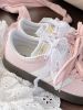 圖片 訂製款 ADIDAS NEO VL COURT 寶寶櫻花粉 蕾絲 蝴蝶結 JQ2470 (Team191-樱花作)
