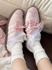 圖片 訂製款 ADIDAS NEO VL COURT 寶寶櫻花粉 蕾絲 蝴蝶結 JQ2470 (Team191-樱花作)