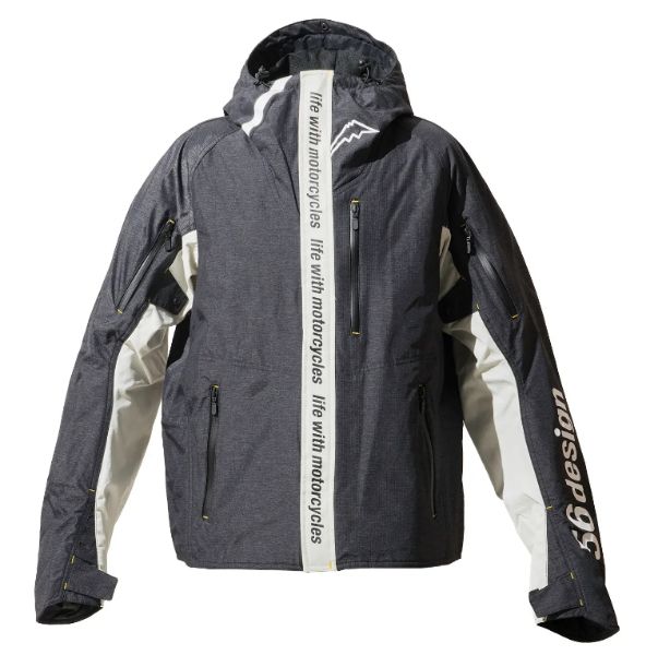 圖片 56DESIGN × KUSHITANI AXIS JACKET 黑底白 春夏款 防水 防摔衣 富士山
