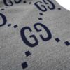 圖片 Gucci 羊毛大G logo圍巾(495592-灰/深藍)