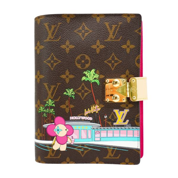 圖片 Louis Vuitton 展示品 Vivienne 塗鴉帆布筆記本套 (GI0680-咖)